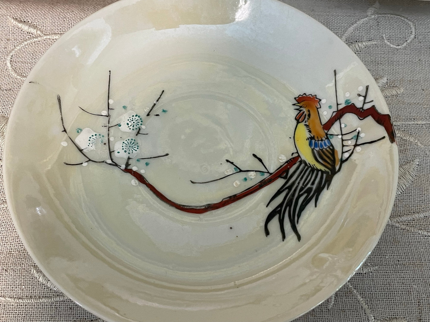 Vintage Hand-painted 'Foreign' Tea Cup & Saucer Set