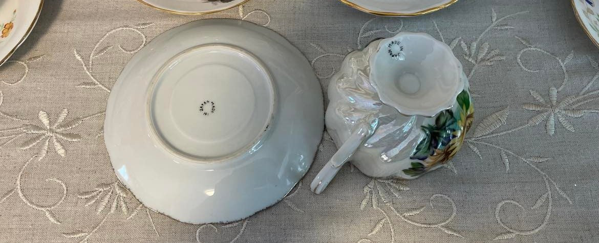 Vintage Bone China Tea Cup & Saucer Set, Made in Japan.